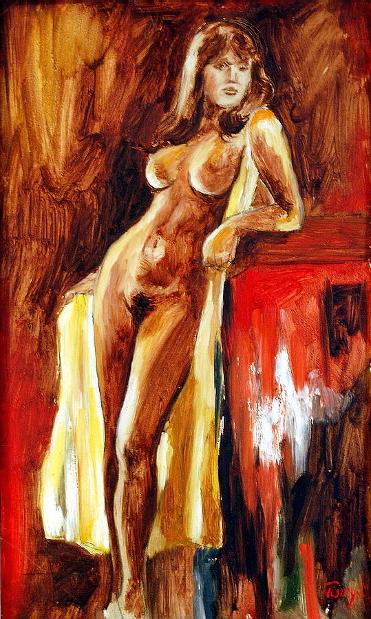 Nude Painting -  Twenty minutes nude by Joe Tiszai
