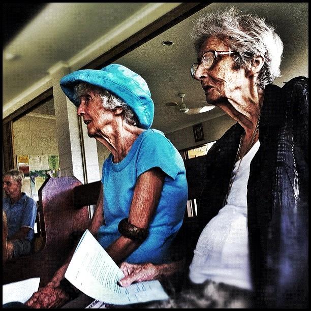 Portrait Photograph - ... Two Beautiful Ladies Who Survived by Brian Cassey