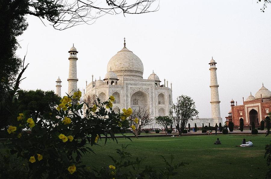  View of Taj Mahal Pastel by Joseph Mora