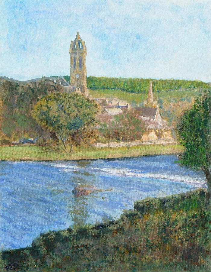  View over The Cauld Painting by Richard James Digance