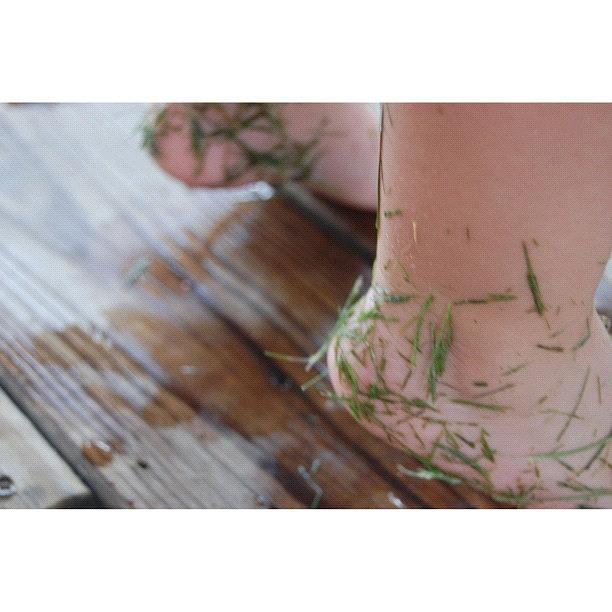 • Wet Grassy Feet •
ok Guys So Photograph by Unfailing Love
