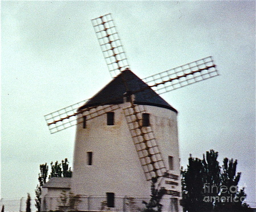  Windmill of Old Photograph by Barbara Plattenburg