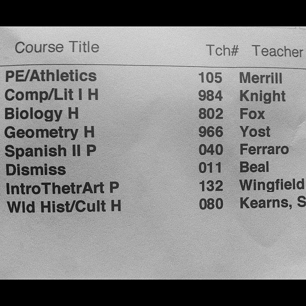 Highschool Photograph - 0 Period P.e Wtf 😒 And Spanish 2 by Erin Marie