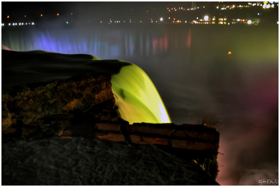 0006 Night Viewing of the Horseshoe Falls Photograph by Michael Frank Jr