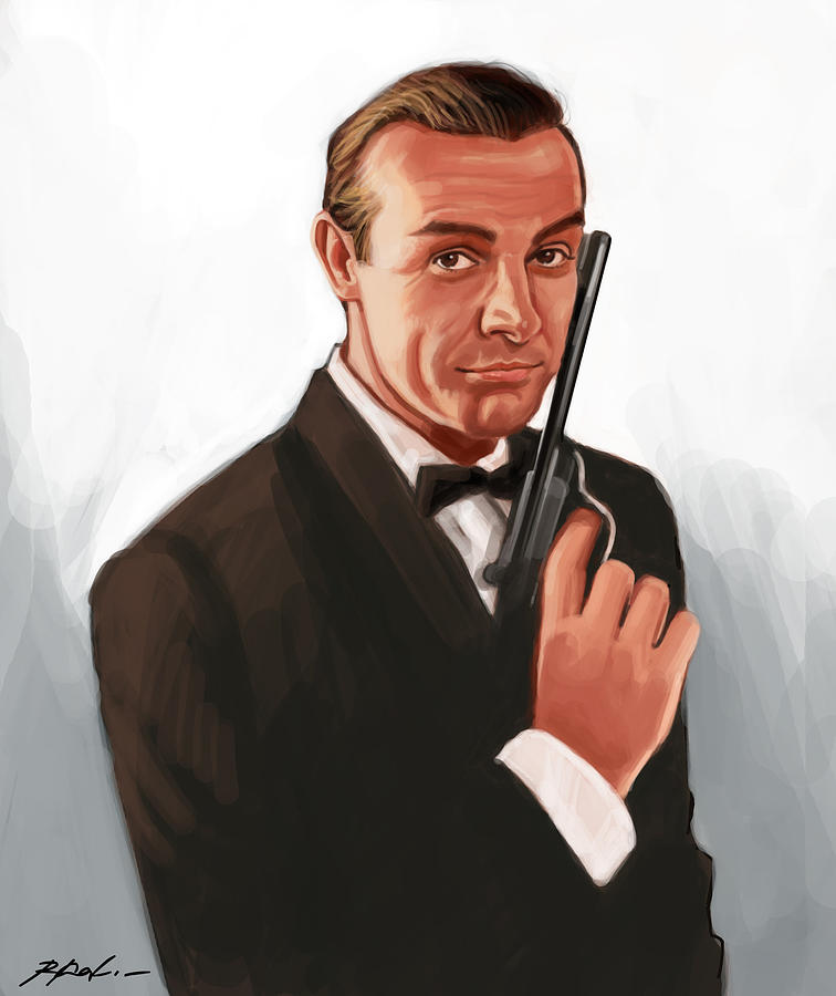 007 James Bond Digital Art by Kamal Anjelo