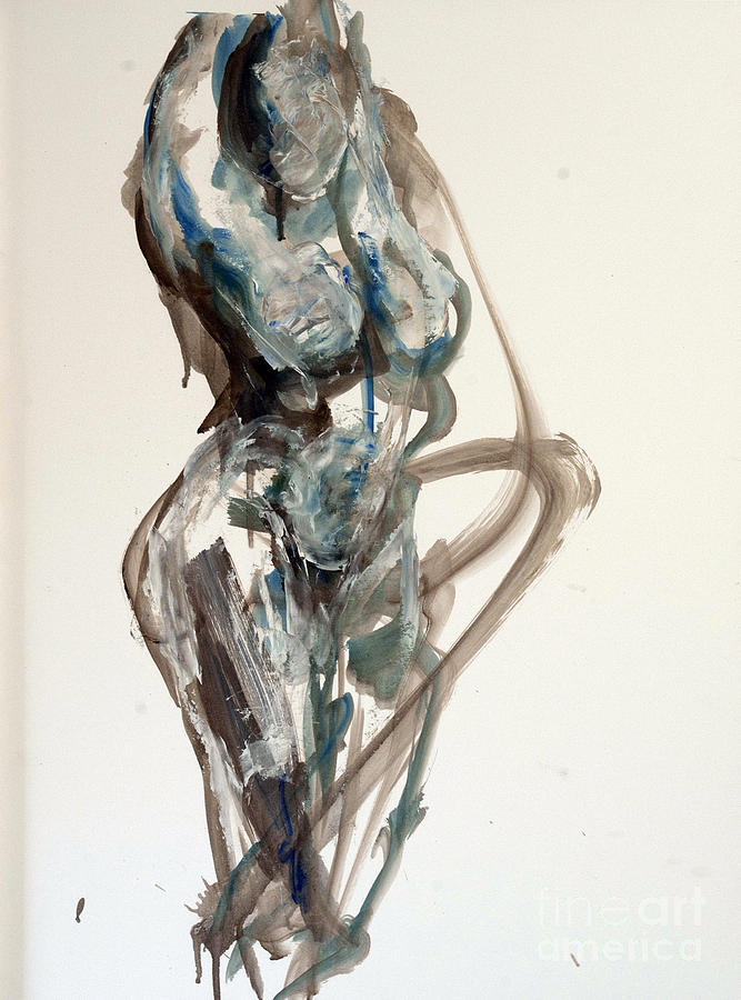 Nude Painting - 04804 Strength by AnneKarin Glass