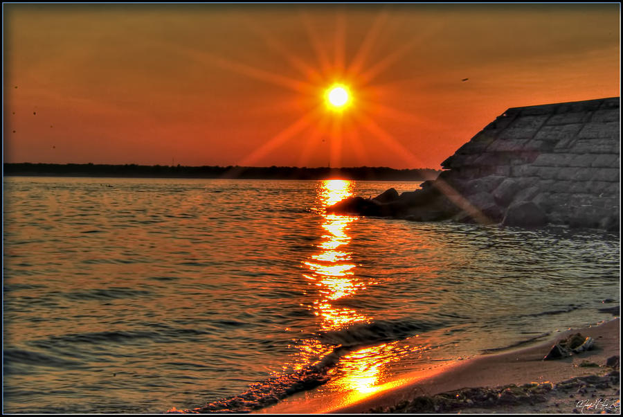 05 Setting Sun Waves Among Natures Beauty Next to None Photograph by Michael Frank Jr