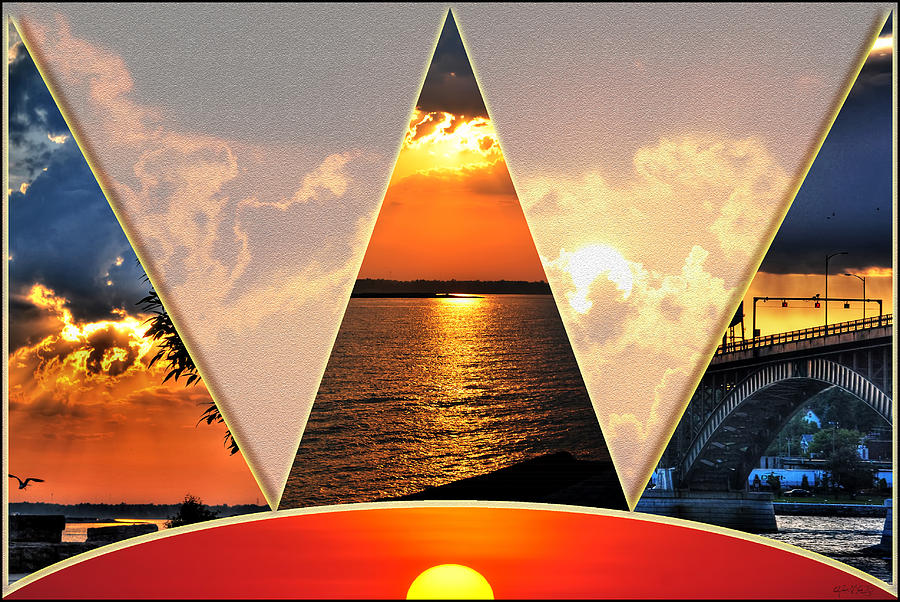 0a Relaxing Sunsets Collage Photograph by Michael Frank Jr
