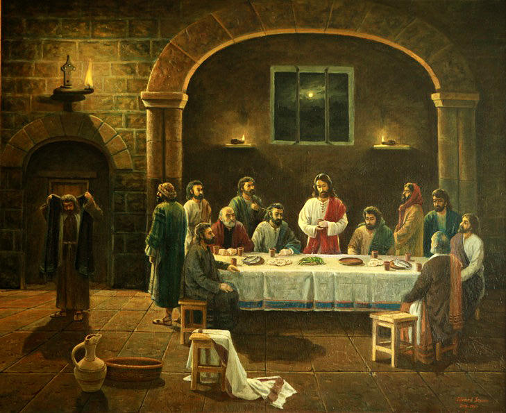 Last Supper 2003-2010 Painting by Edvard Sasun | Fine Art America