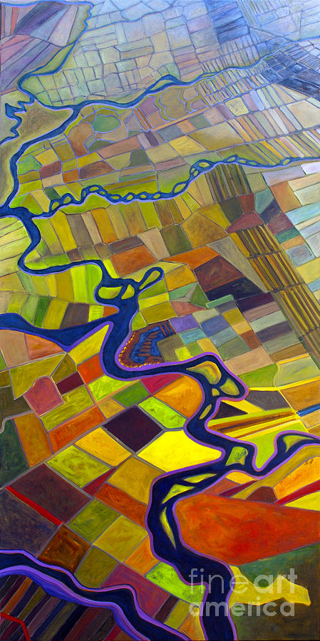 01259 Ohio River Valley #1 Painting by AnneKarin Glass