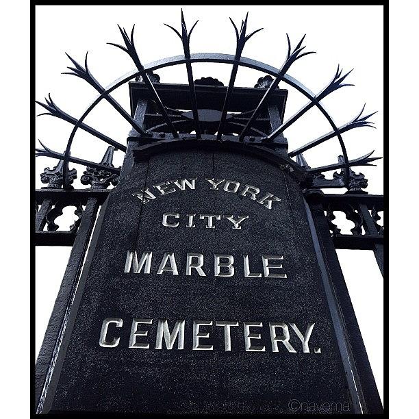 Typography Photograph - 1831 East Village Cemetery by Natasha Marco