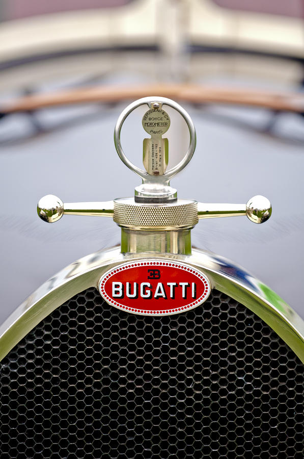 1923 Bugatti Type 23 Brescia Lavocat et Marsaud Hood Ornament  Photograph by Jill Reger