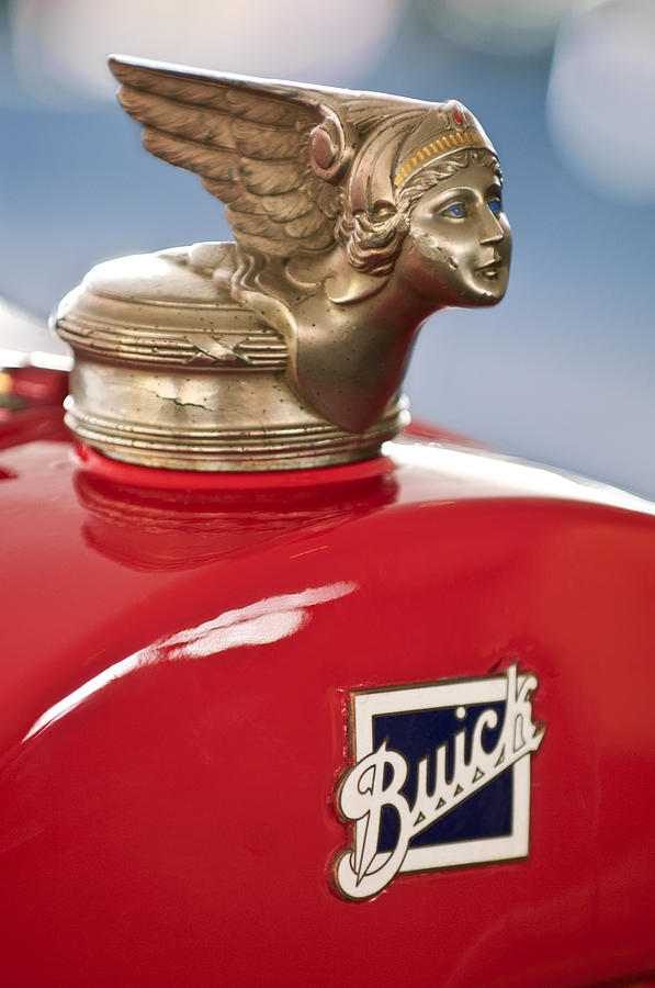 1928 Buick Custom Speedster Hood Ornament Photograph by Jill Reger