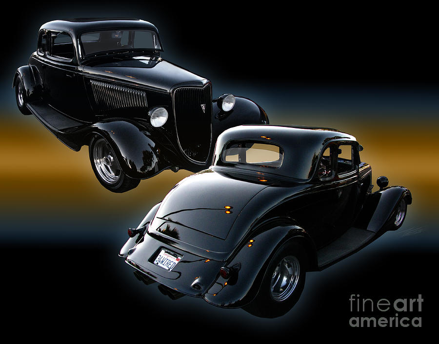 Transportation Photograph - 1934 Ford Coupe #2 by Peter Piatt