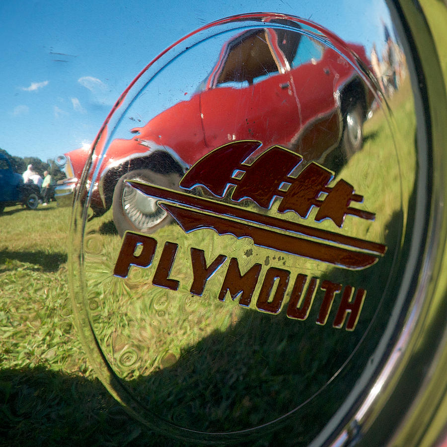 1947 Plymouth Coupe Hubcap Photograph by Mark Dodd