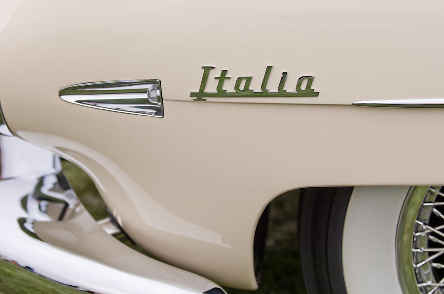 1954 Hudson Italia Touring Coupe Emblem Photograph by Jill Reger