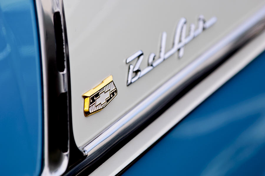 1955 Chevrolet Belair Emblem Photograph by Jill Reger | Fine Art America