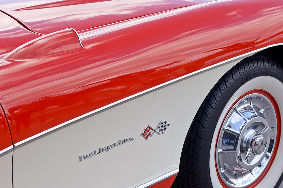 1957 Chevrolet Corvette Wheel Photograph by Jill Reger