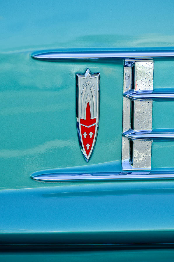 1958 Oldsmobile 98 Emblem Photograph by Jill Reger