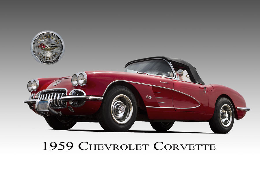 Cool Photograph - 1959 Corvette by John Hix
