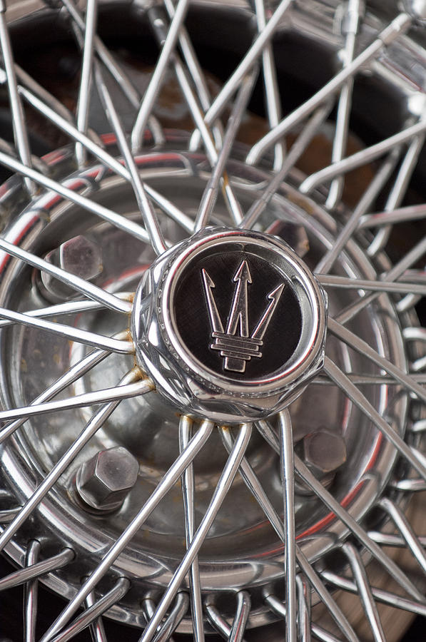 1972 Maserati Ghibli 4.9 SS Spyder Wheel Photograph by Jill Reger