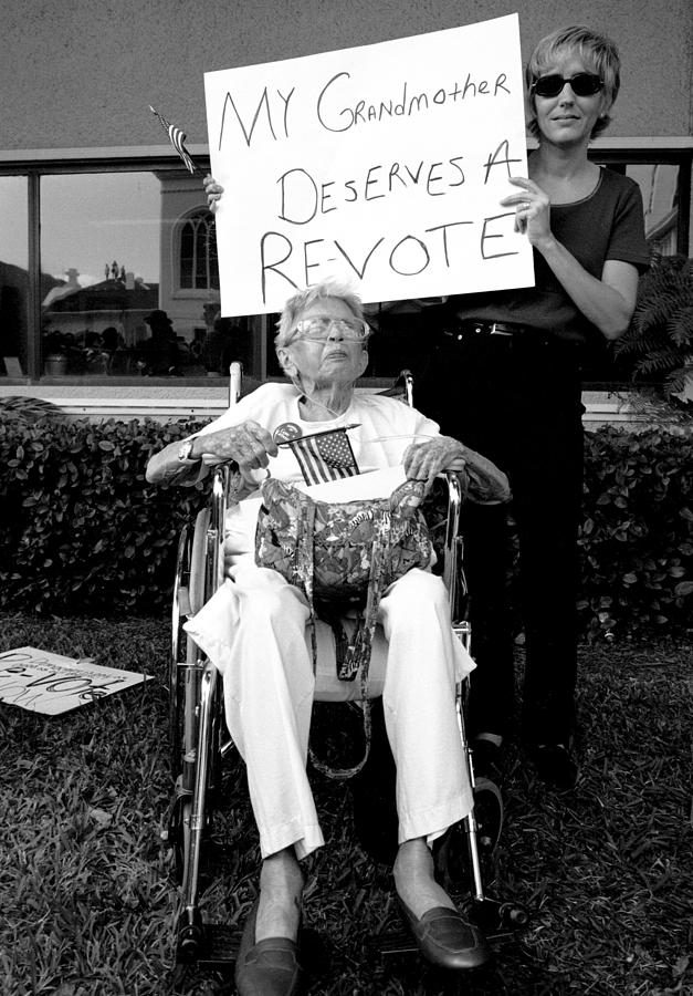 2000 Photograph - 2000 Presidential Election My Grandmother Deserves a Revote #1 by Michael Dubiner