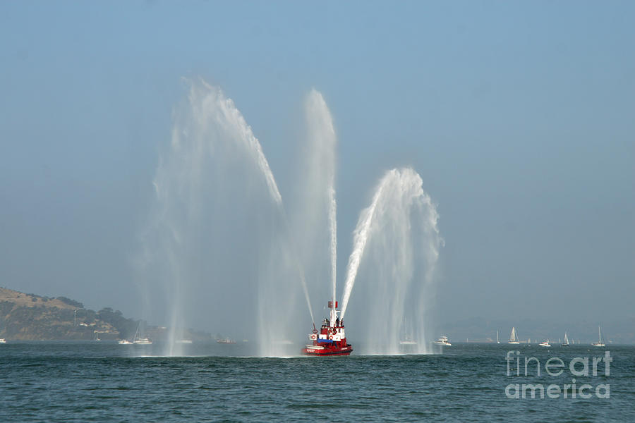 Boat Photograph - A Fire Boat #1 by Ted Kinsman