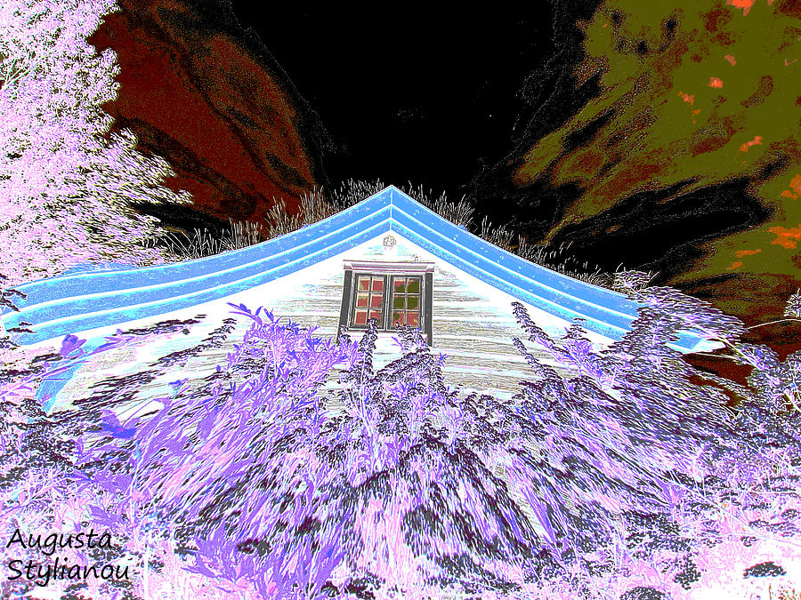 A flowery house in Norway #1 Digital Art by Augusta Stylianou