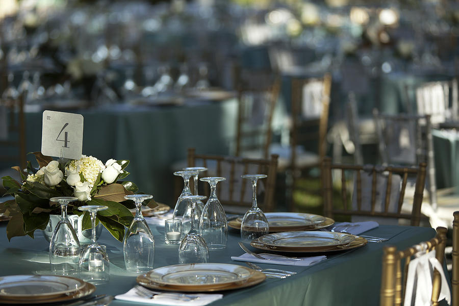 A Formal Party Dining Table Laid Photograph by Dan Kaufman - Fine Art ...