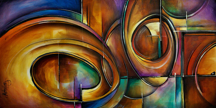 Abstract design #1 Painting by Michael Lang