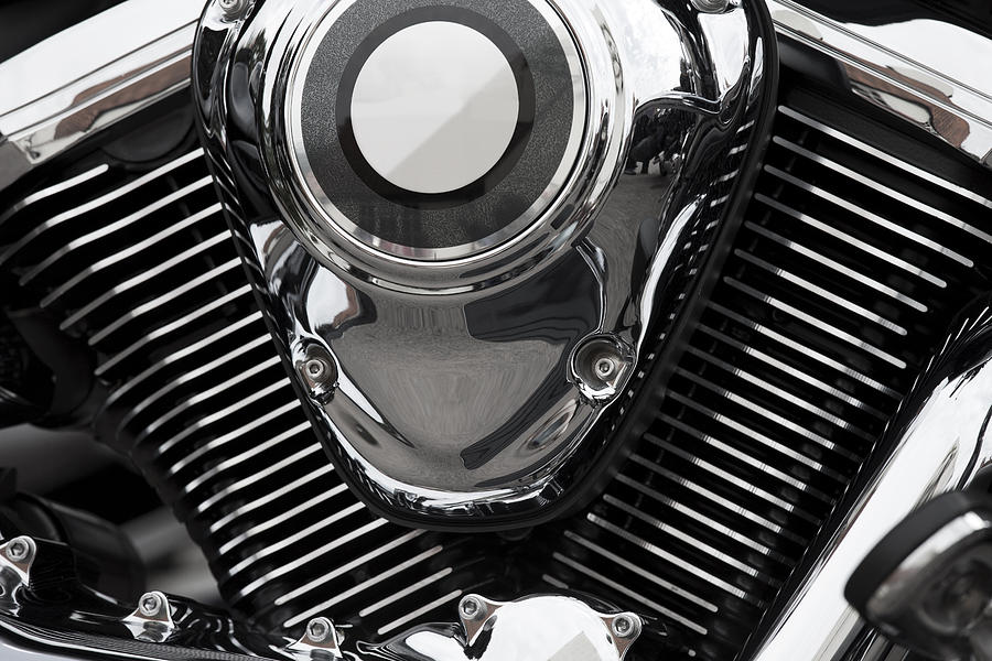Abstract Motorcycle Engine Photograph by Andrew Dernie