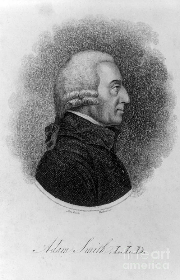 Adam Smith, Scottish Philosopher & #1 Photograph by Photo Researchers