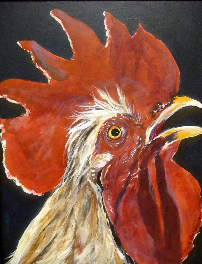 Alarm Cock #1 Painting by Edith Hunsberger