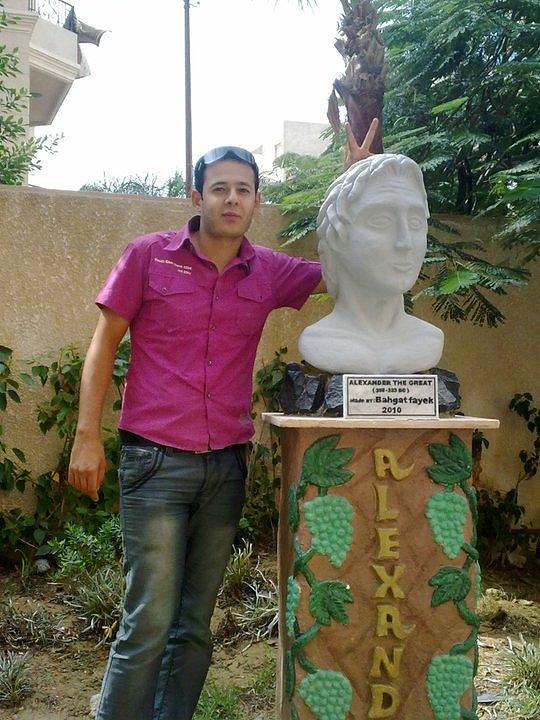 Alexandria Sculpture - Alexander The Great #1 by Bahgat Fayek
