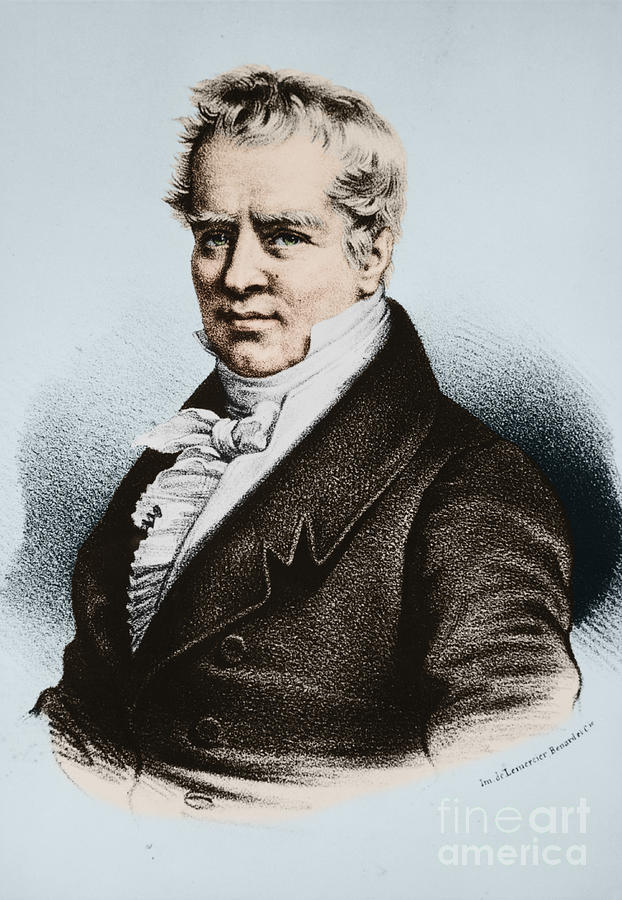 Portrait Photograph - Alexander Von Humboldt, Prussian #1 by Science Source