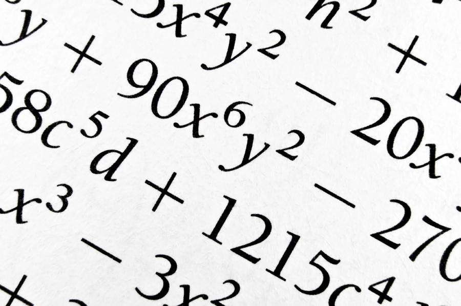 University Photograph - Algebra formulas close up. #1 by Fernando Barozza