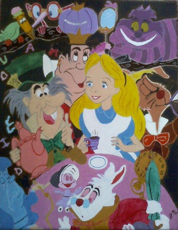 Alice In Wonderland #1 Painting by Jannet Monteverde - Fine Art America