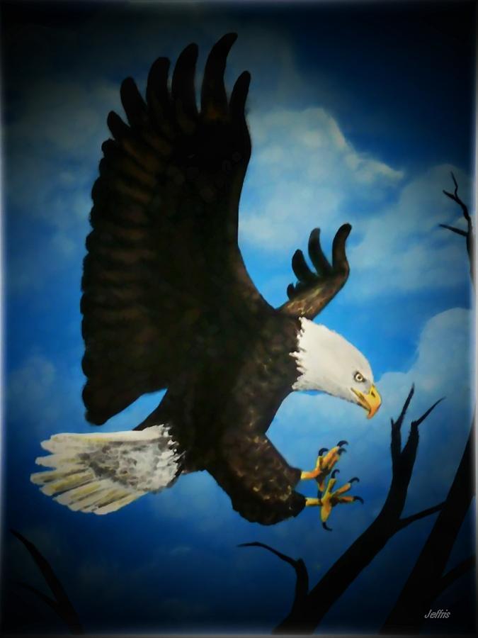 Eagle Painting - American Bald Eagle #1 by Jennifer Jeffris