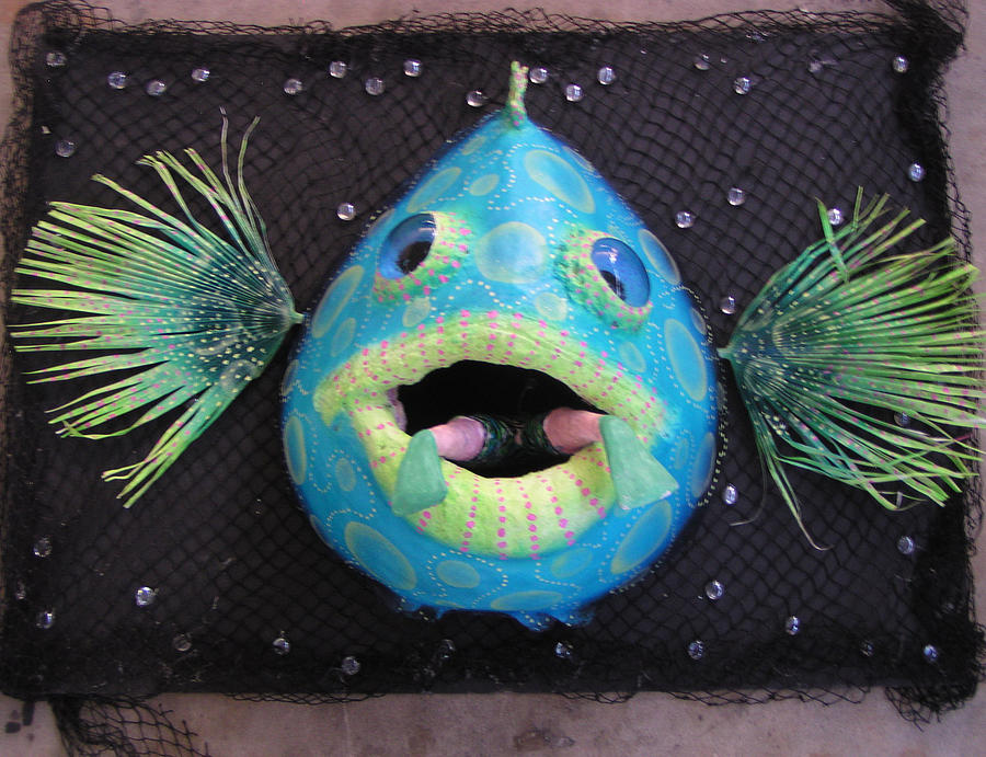 Amos the Grouper Mixed Media by Dan Townsend