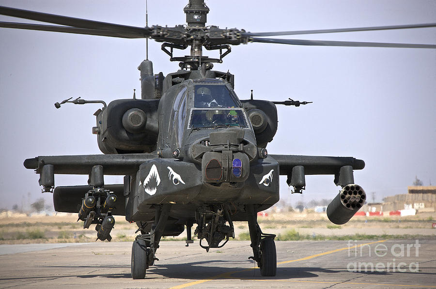 An Ah-64 Apache Helicopter Photograph by Terry Moore | Fine Art America