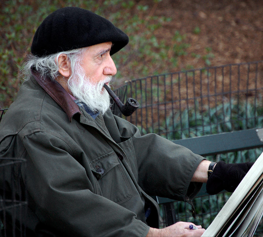 An artist in Central Park #2 Photograph by RicardMN Photography