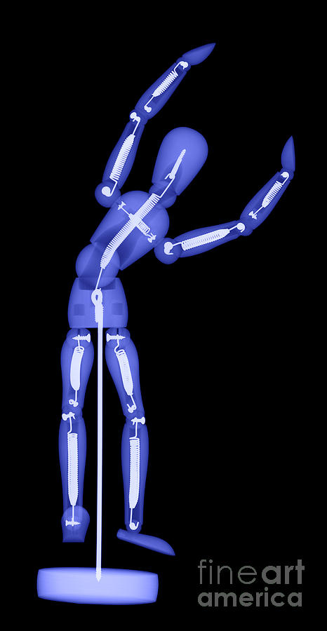An X-ray Of An Artists Figure Model #4 Photograph by Ted Kinsman