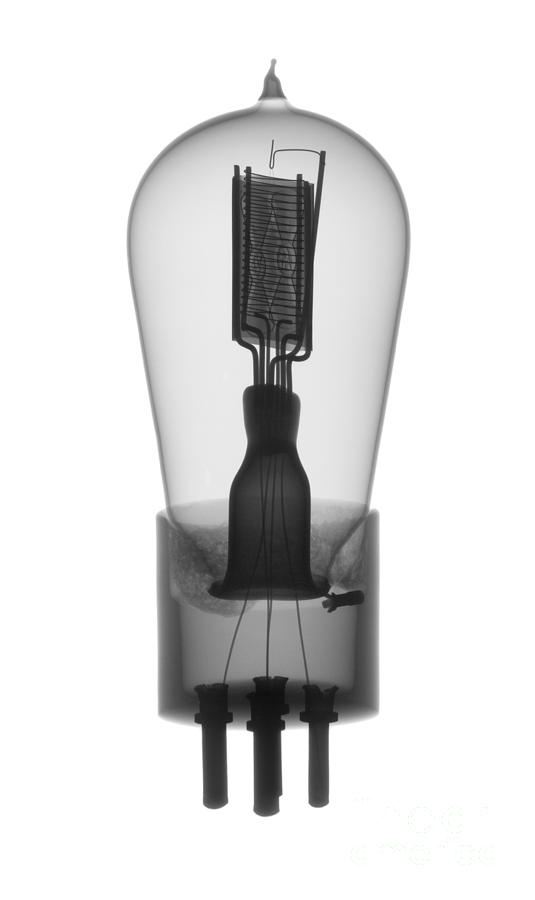 An X-ray Of Historic Audion Vacuum Tube #1 Photograph by Ted Kinsman