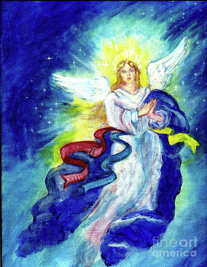 Angel of Joy #1 Painting by Doris Blessington
