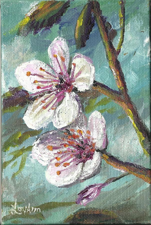Apple Blossoms #1 Painting by Lou Ann Bagnall