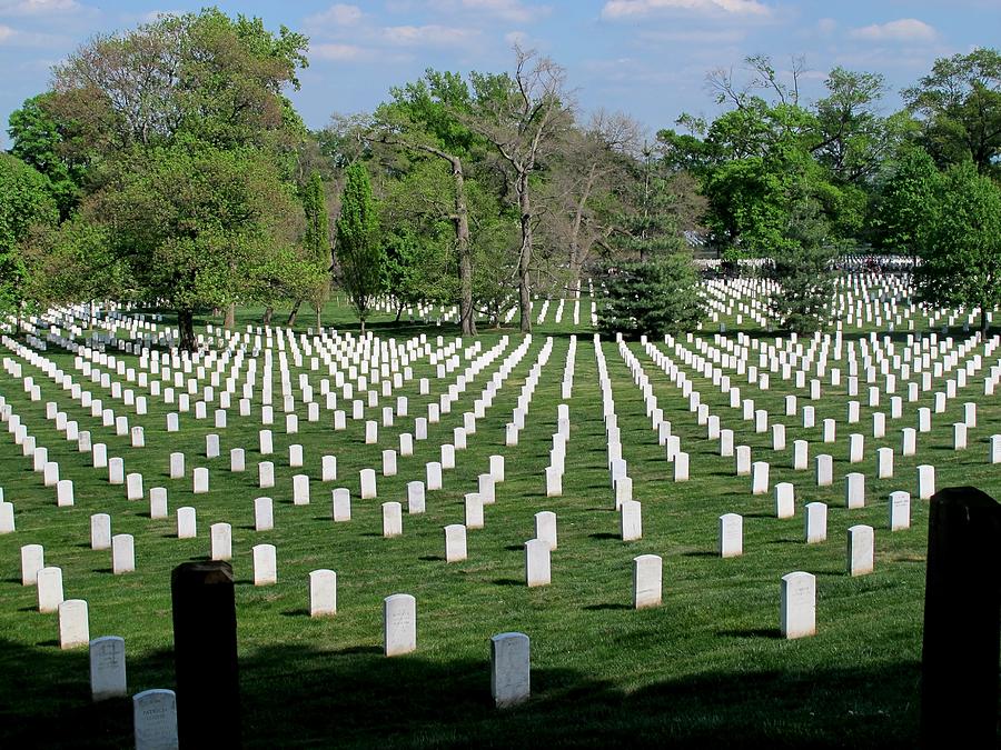 American Heroes Photograph - Arlington National Cemetery #1 by Valia Bradshaw