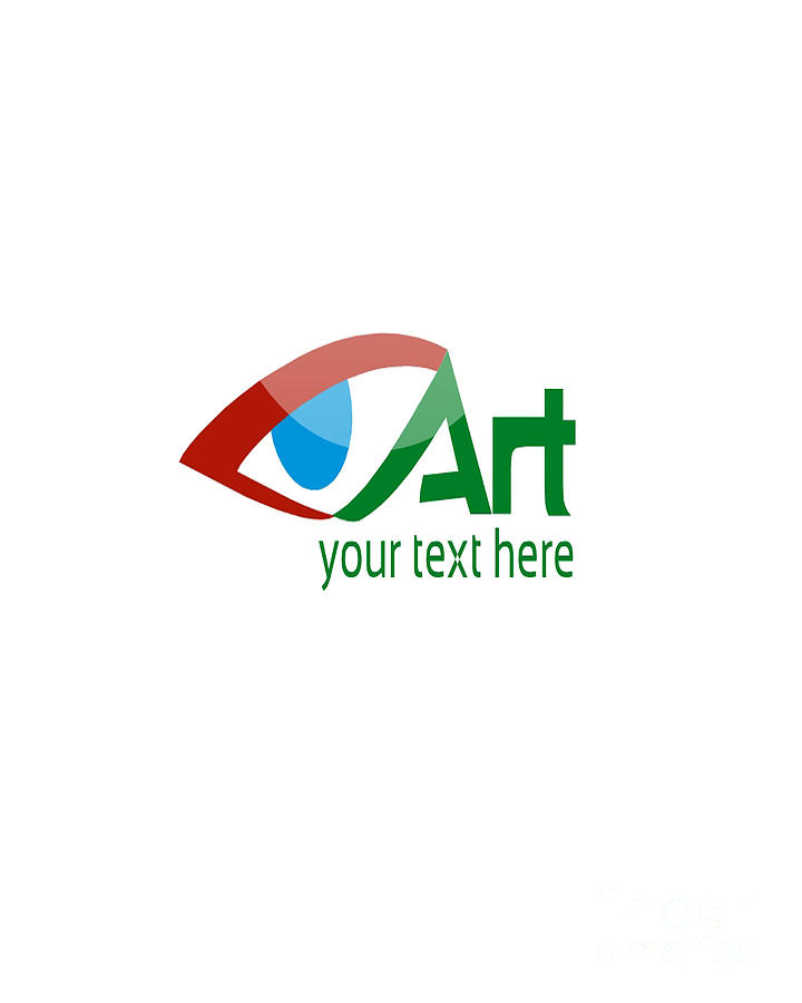  Art Logo Template Digital Art by Mostafa Asmer