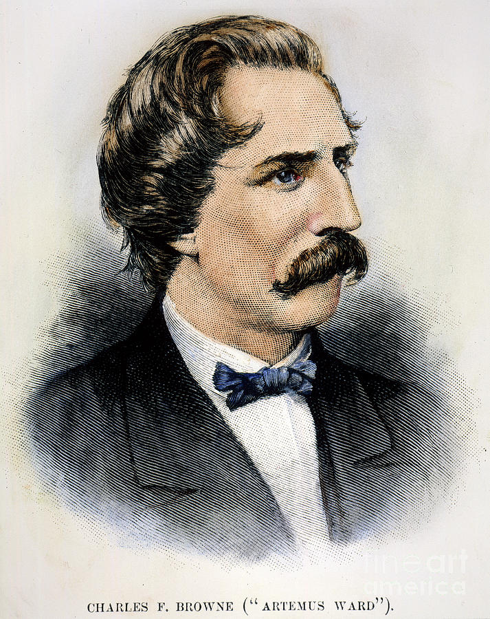 Portrait Photograph - Artemus Ward (1834-1867) #1 by Granger