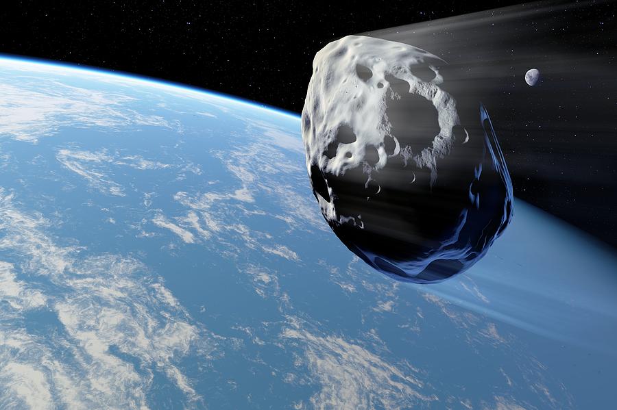 Asteroid Approaching Earth, Artwork Photograph by Detlev Van Ravenswaay ...