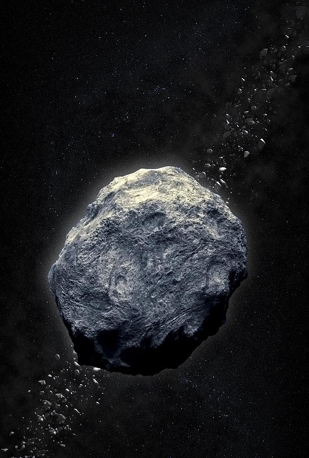 Asteroid, Artwork #1 Digital Art by Andrzej Wojcicki